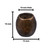 Barrel Style Wooden Beads - 10 MM Hole - 12 Pieces