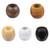Barrel Style Wooden Beads - 6 MM Hole - 18 Pieces