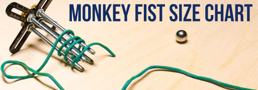 Monkey Fist Size Chart