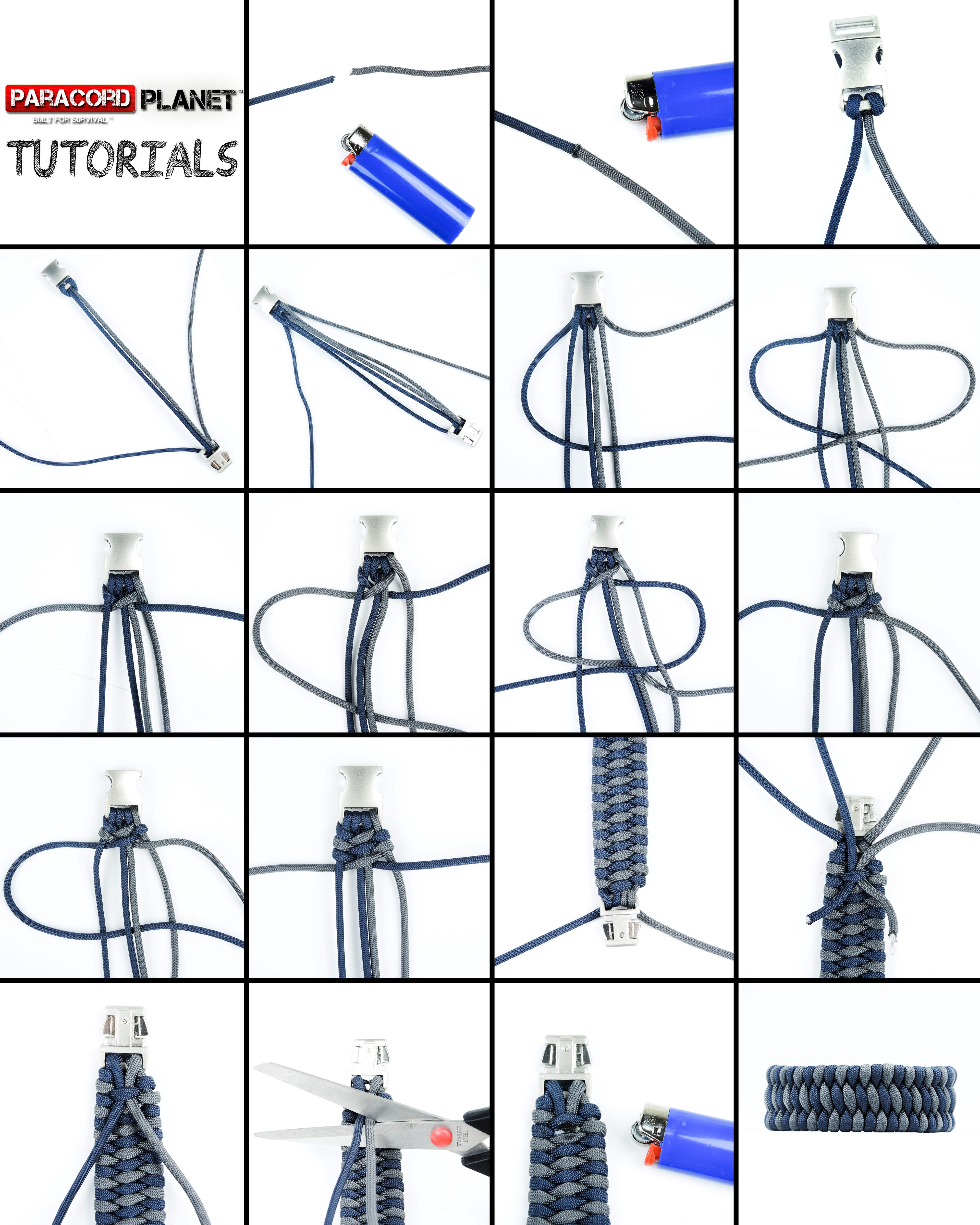 parachute cord bracelet instructions