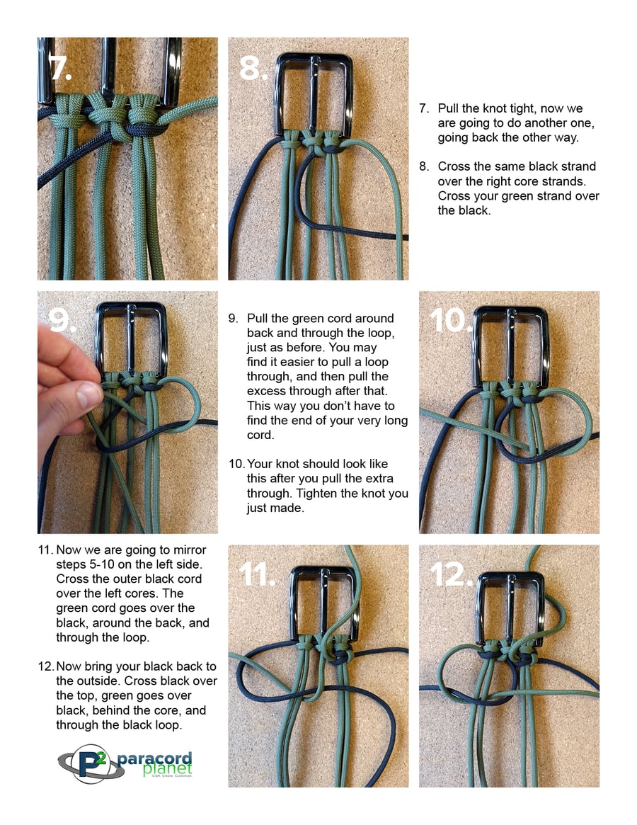 Paracord Belt Tutorial-Double Cobra Weave