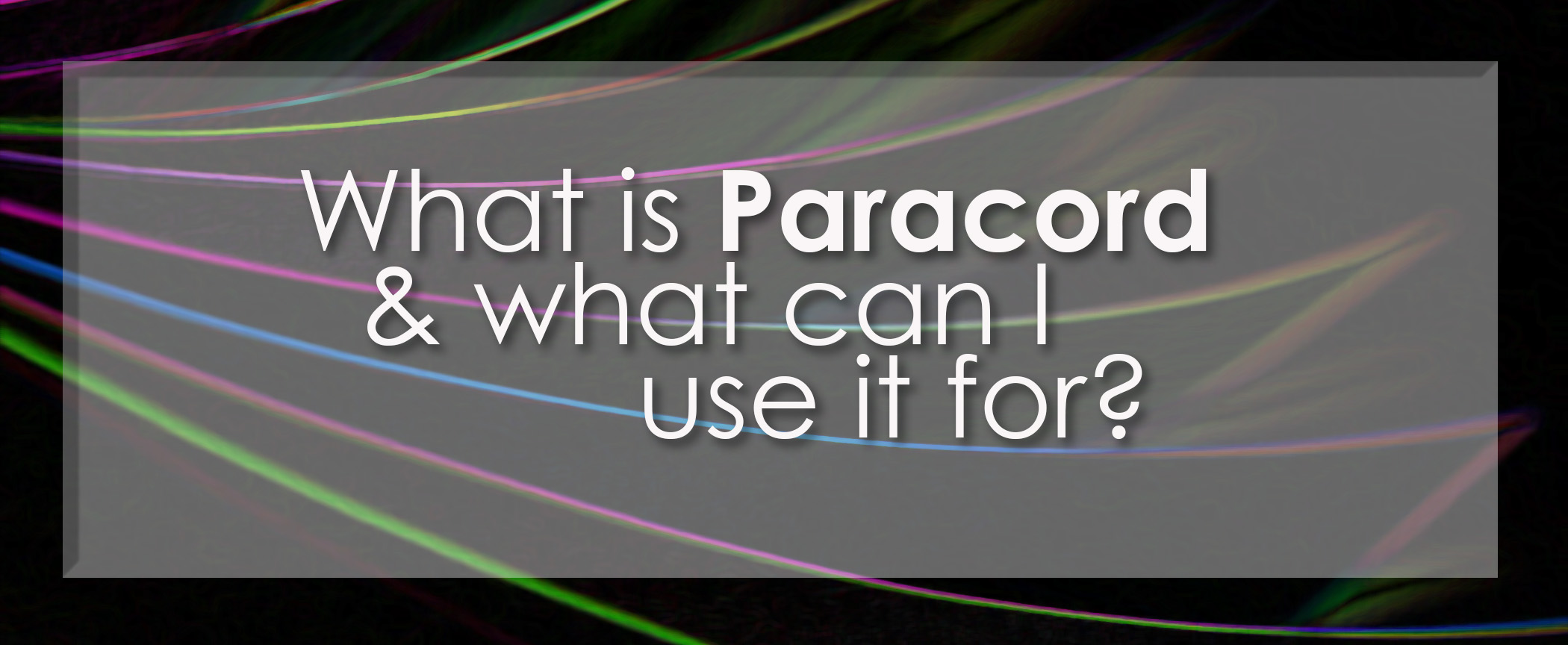 what is parachute cord