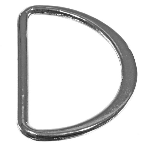 Silver Flat Metal D-Ring - 2 Inch | Paracord Planet