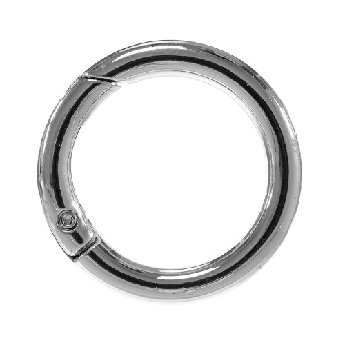 Buy Silver Spring Gate Rings,1/2''13mm Small Round Spring O Ring  Buckle,metal Push Snap Hook O-ring Keychain Rings Clasp Lanyard Making 15  Pcs Online in India 