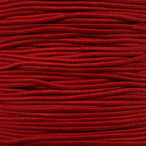 Red - 1/16 inch Elastic Cord