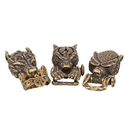 Lion Head Buckle Paracord Bracelet Clasp Shackle Brass Connect Accessories  EDC Lock for Bracelet Paracord