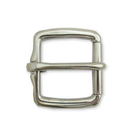 silver belt buckle with initials