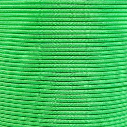 Kelly Green - 1/8 inch Shock Cord with Reflective Tracers