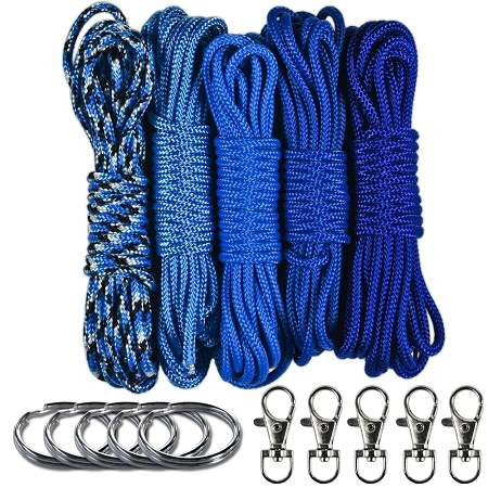 Blues Lanyard & Keychain Crafting Kit | Paracord Planet