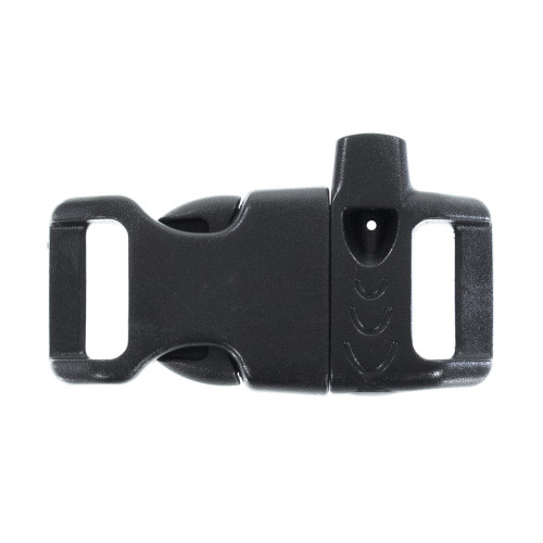 1/2 Inch Whistle Buckle - Black