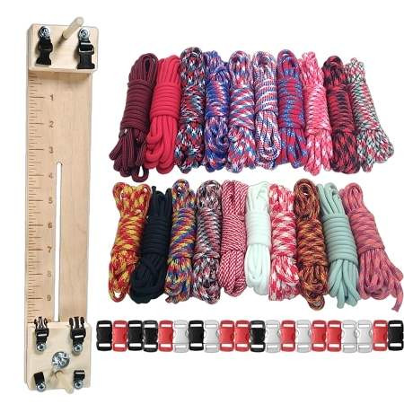 Paracord Combo Crafting Kit with a 10 Pocket Pro Jig - Elements