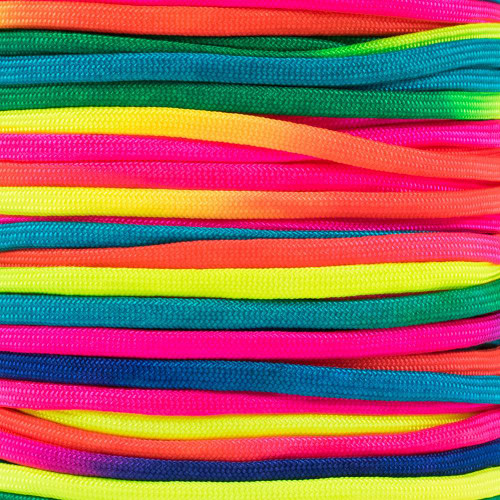 カラフルゴム Neon Rainbow - 550 Paracord | Paracord Planet
