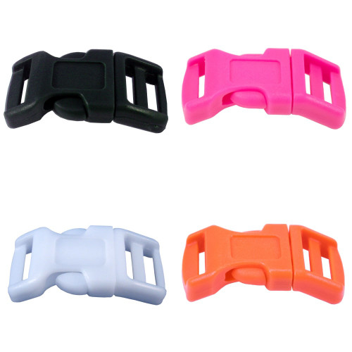 3/8 inch Side Release Contoured Buckles - Solid Colors