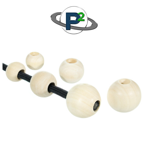 Natural Wooden Sphere Beads | Paracord Planet
