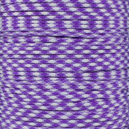 Acid Purple Silver Gray 50-50 - 550 Paracord | Paracord Planet