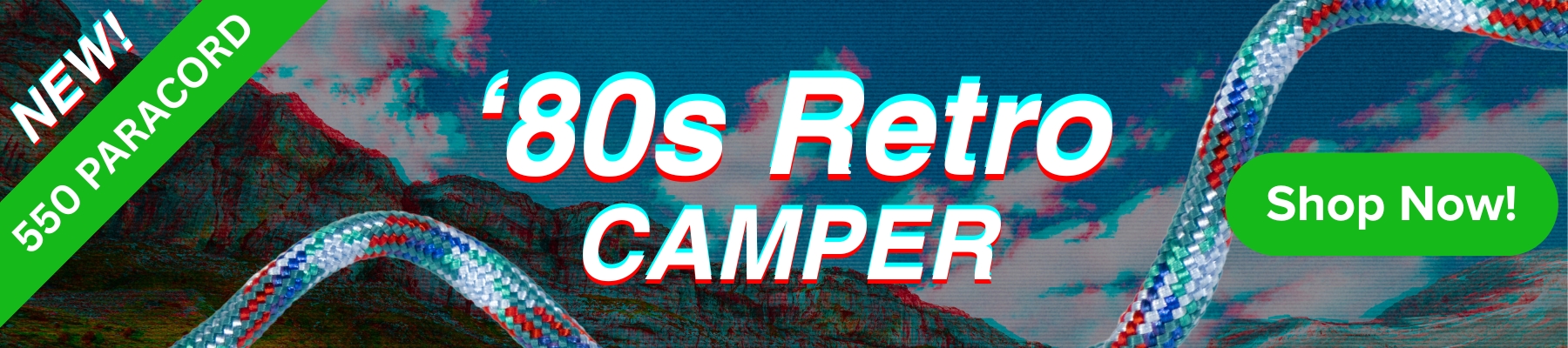 New 80s Retro Camper - 550 Paracord