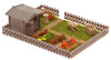 FALLER 180492 Allotments With Garden House 00/HO Plastic Model Kit