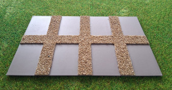 Empty Allotment Plate with 8 Spaces for 00/HO Model Railway and Diorama's