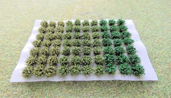Self Adhesive 'Mixed Foliage' Grass Tufts (70) 7mm tall