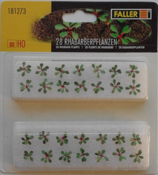 FALLER 181273 Rhubarb Plants (28) 00/HO Model Plants