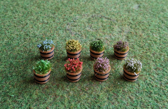 Half Barrel Planters (8) for 00/HO