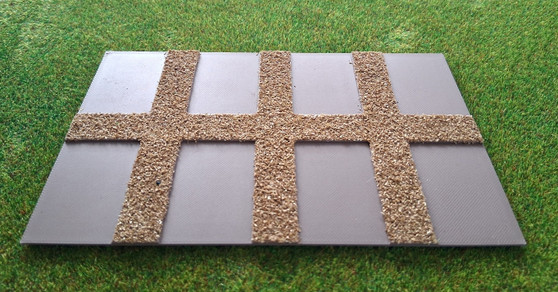 Empty Allotment Plate with 8 Spaces for 00/HO Model Railway and Diorama's