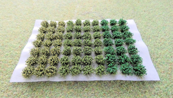 Self Adhesive 'Mixed Foliage' Grass Tufts (70) 7mm tall
