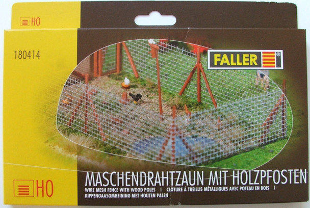 FALLER 180414 Wire Mesh Fence with Poles HO