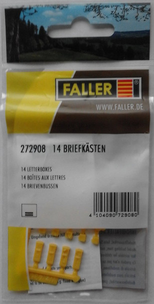 FALLER 272908 Letterboxes (14) 'N' Gauge Plastic Model Accessories