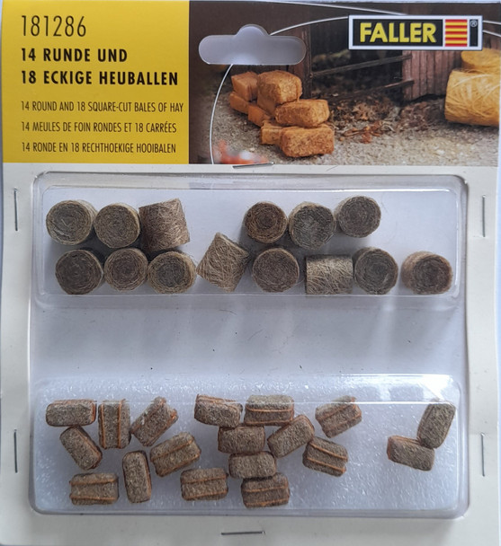 FALLER 181286 Hay Bales (14 Round & 18 Square) 00/HO
