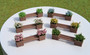 Planters with Seats (6) for 00/HO