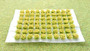 Self Adhesive 'Yellow' Flowered Grass Tufts (70)