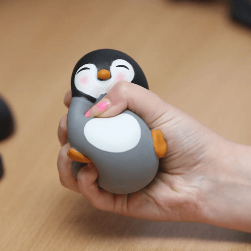 Feeling a little bit blue? Want to waddle away from everyday stresses? With this squishy Stress Toy - Zen-guin, you can chill out and have an ice day!