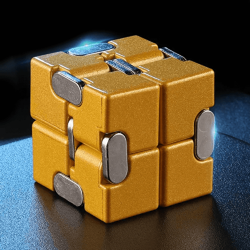 The Metal Infinity Cube – Gold Edition is a luxurious and sophisticated fidget toy that promises endless hours of relaxation and focus.
