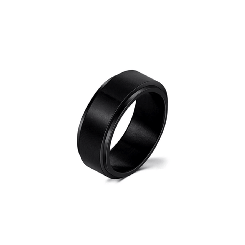 The Anxiety Spinner Ring – Matt Black is a sleek and contemporary accessory designed for those seeking a fashionable and functional way to manage anxiety.