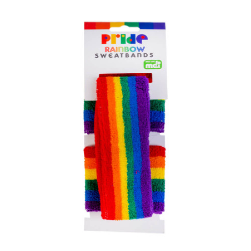 Wear your pride on your sleeve with our Rainbow Pride Sweatbands Set! Perfect for Mardi Gras festivities, Pride marches, or just infusing a vibrant touch to your exercise routine