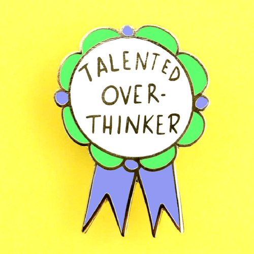 So, you have a knack for dwelling on details? Let's reframe that: you're exceptionally skilled at it! Wear your super power with a Jubly-Umph - Talented Over-Thinker Lapel Pin.