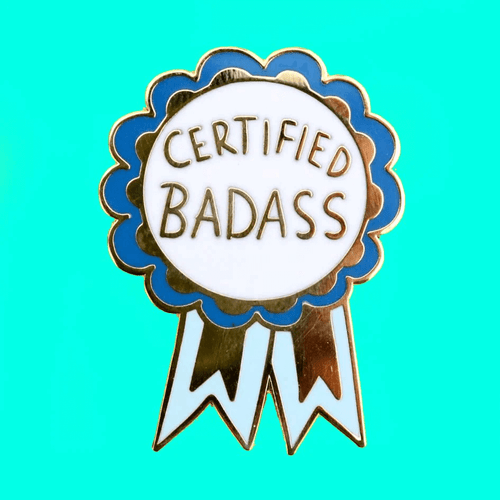 The Jubly-Umph - Certified Badass Lapel Pin is not just a piece of jewellery; it's a statement, a proclamation of self-assurance, determination, and empowerment.