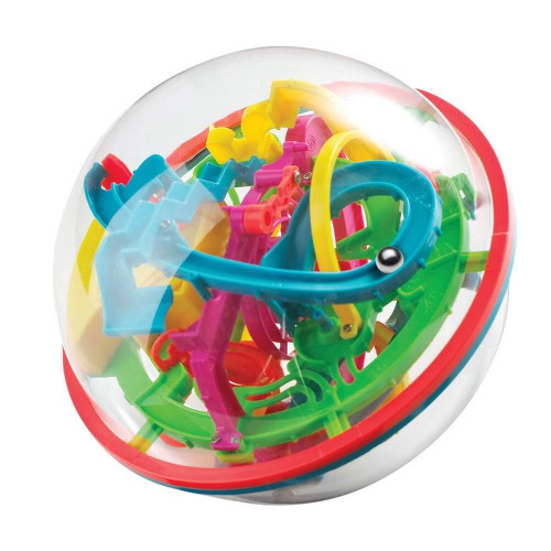 Addict-A-Ball - Large 138 Stages involves twisting, turning and tilting in various directions so that you can guide a small ball through the 3D maze.