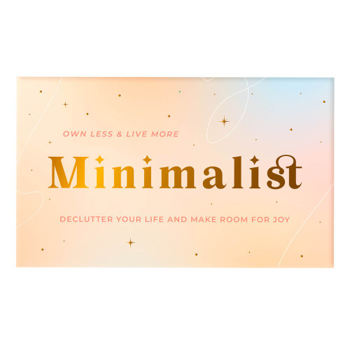 Feeling overwhelmed by the chaos and clutter in your life? Discover the power of simplicity with this pack of Own Less & Live More Minimalist Cards.