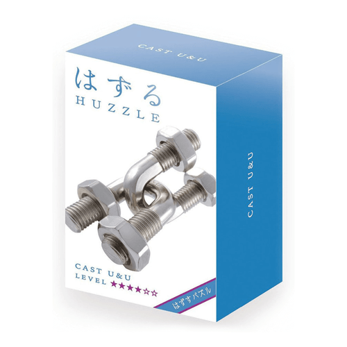 The Huzzle Cast U&U consists of two U-shaped bolts and four nuts – this looks like a combination of spare parts but looks are deceiving.