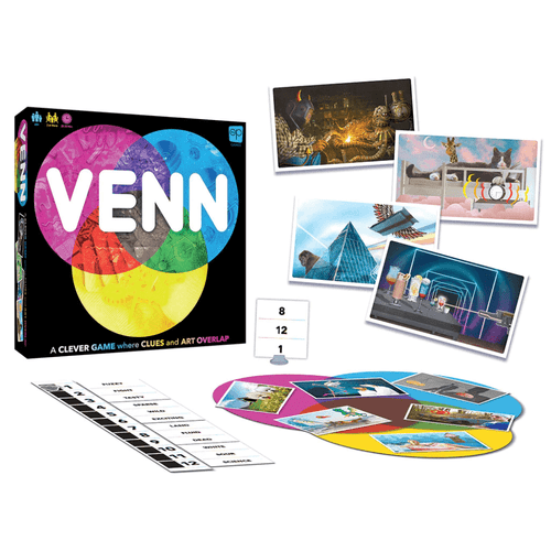 Where Artistry Meets Guesswork! Unleash your inner creativity and deductive reasoning with Venn, an intriguing game that perfectly blends abstract art and cryptic clues.
