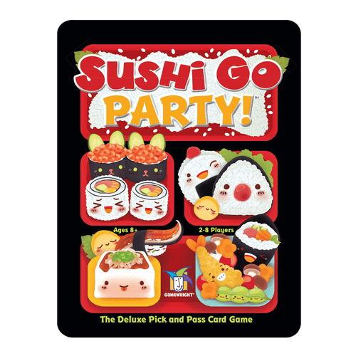 Get ready for a grand feast of mega maki, superior sashimi, and endless edamame with Sushi Go Party, the expanded deluxe version of the best-selling card game!