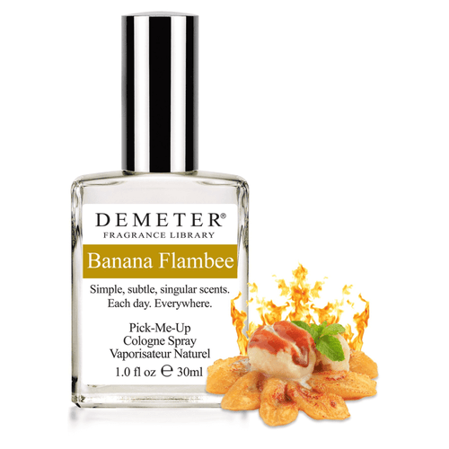 The Demeter Banana Flambee Fragrance is a delightful and whimsical scent, capturing the essence of a beloved dessert in every spray.