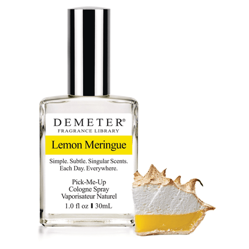 Demeter Lemon Meringue Fragrance transports you directly into a cosy, sun-dappled kitchen where a perfect lemon meringue pie sits cooling on the windowsill.