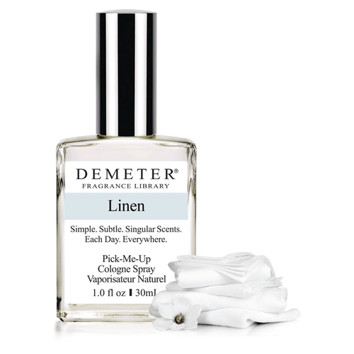 Demeter Linen fragrance serves as a beautiful reminder of the simple pleasures that life offers – like the pure joy found in slipping into a bed made with fresh, crisp linen sheets.