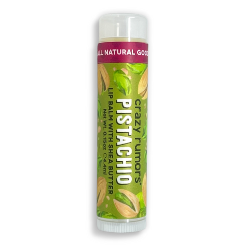 With Crazy Rumors Pistachio Lip Balm, your lips will be left feeling as luscious as a perfectly roasted pistachio. It's a little nutty, a touch sweet & a whole lot of wonderful.