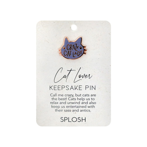 Whether you're gifting it to a friend who finds solace in the company of their pet or wearing it yourself as a proud cat parent, the Cat Lover Keepsake Pin is sure to strike a chord.