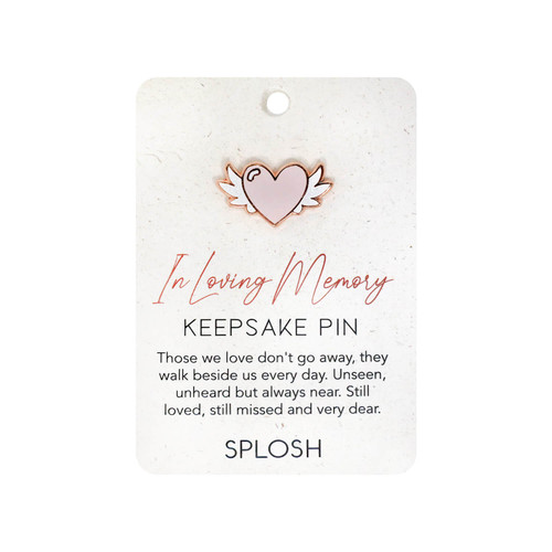 The In Loving Memory Keepsake Pin is a heartfelt tribute to those who have passed on, yet continue to hold a special place in our hearts.