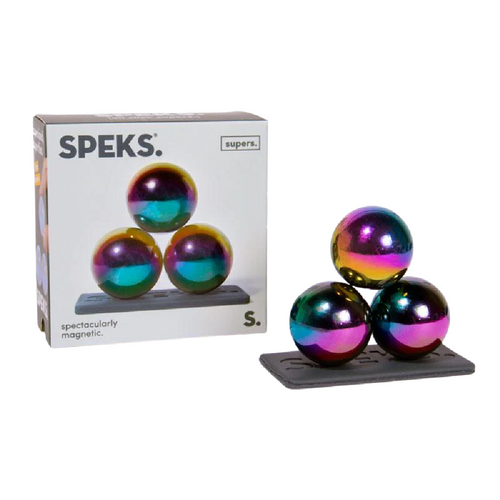 Elevate your fidget game with the mesmerising & multifunctional Speks - Oil Slick Supers. With its stunning oil slick finish, it promises a unique visual treat & tactile satisfaction.